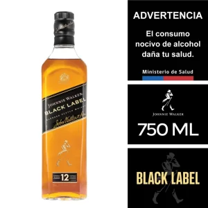 Whisky Johnnie Walker black label 750 ml