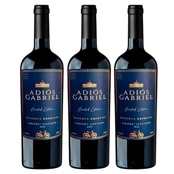 Adiós Gabriel Cabernet Sauvignon Pack 3 - 750cc