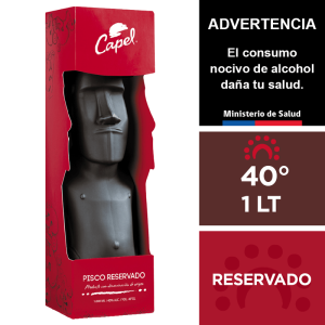 Pisco Capel Moai Reservado 40° - 1000cc