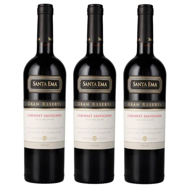 Pack 3 Santa Ema Gran Reserva Cabernet Sauvignon 750cc