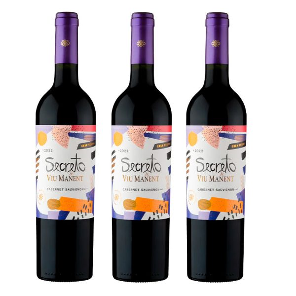 Pack 3 Viu Manent Secreto Cabernet Sauvignon 750cc